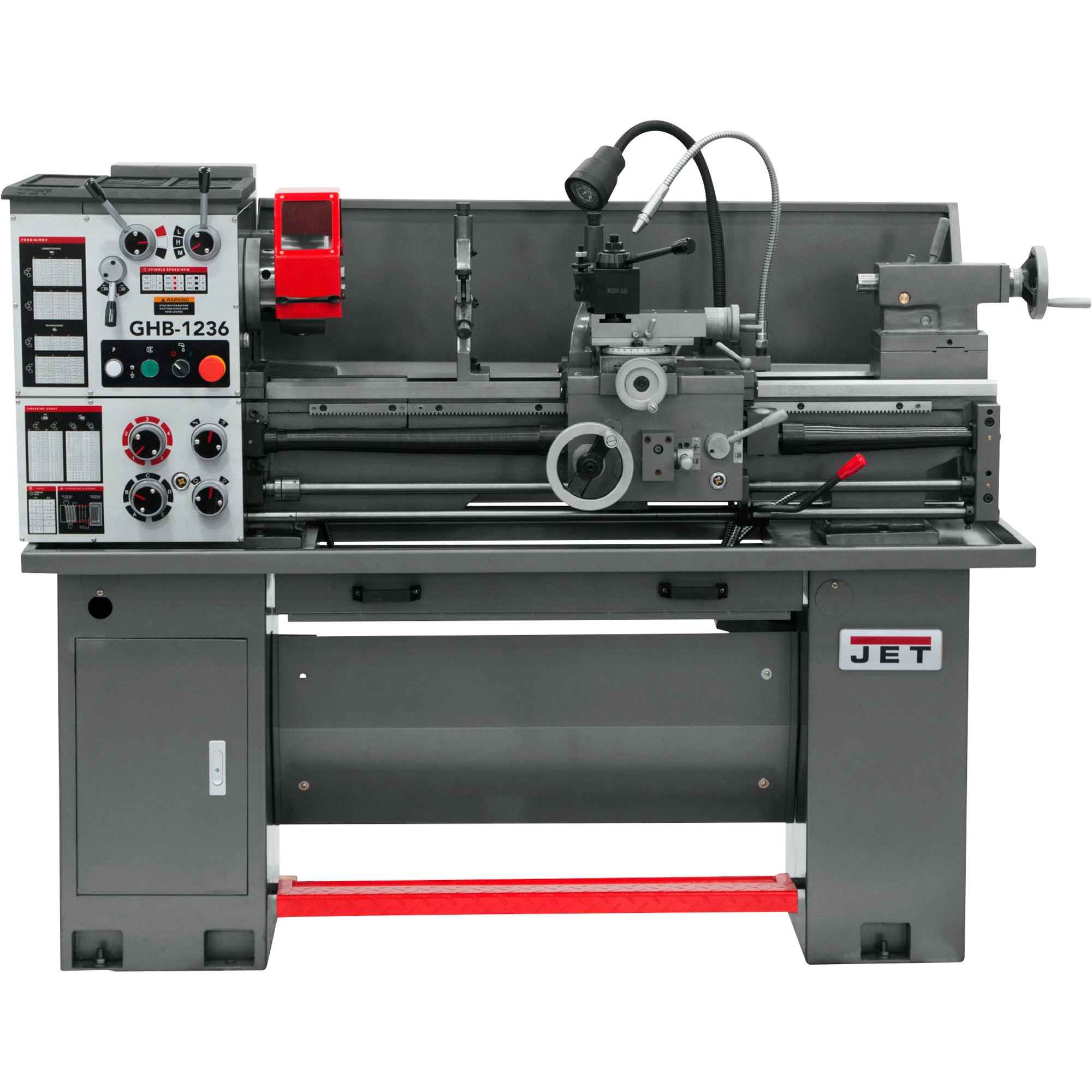 JET Geared Head Bench Lathe with Acu-Rite Vue DRO, 12in. x 36in., Model# GHB-1236